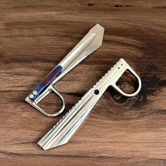 EDC Titanium Pry Bar Crowbar Wrench with Pocket Clip Outdoor Camping Multi Tools 07FC0E-D4 - KOEEK