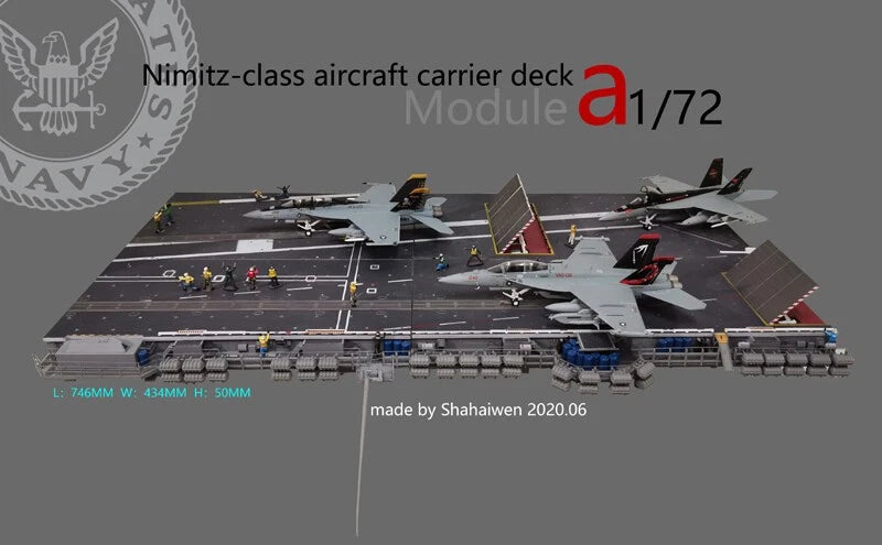 1/72 Nimitz Aircraft Carrier Deck Electromagnetic Catapult Model A1 Module Model 07FC0E-D4 - KOEEK