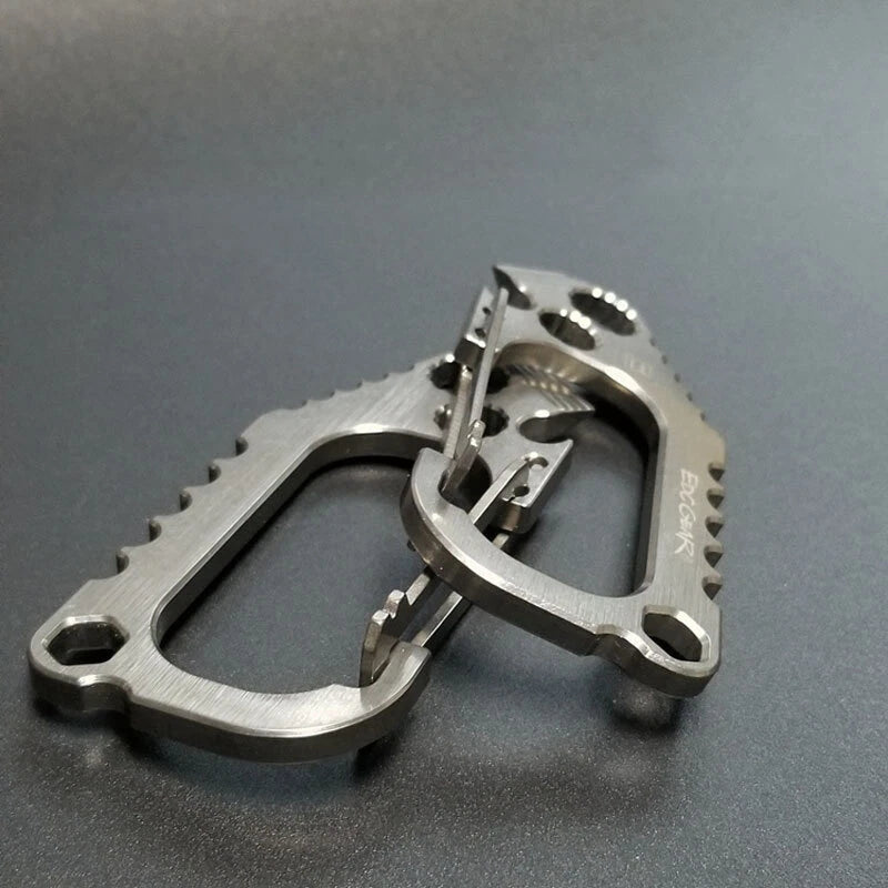 EDCgear Titanium Alloy Multi Tools Keychain Carabin Opener Crowbar Outdoor EDCGEAR - KOEEK