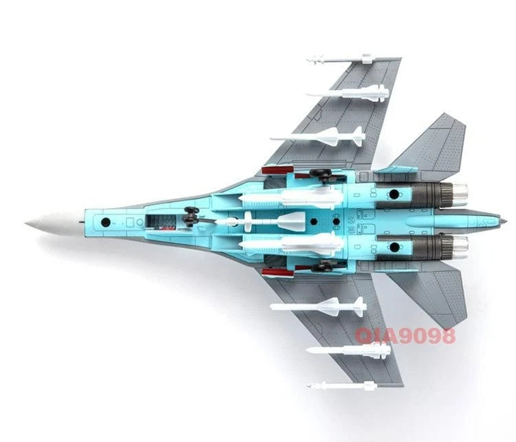 1/100 Scale Russian Su-35 Fighter Aircraft Painted Metal Model 07FC0E-D4 - KOEEK