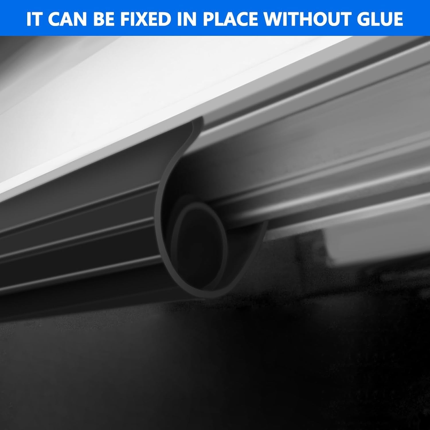 new Garage Door Bottom Seal, 20FT Weather Stripping Rubber Seal with Black