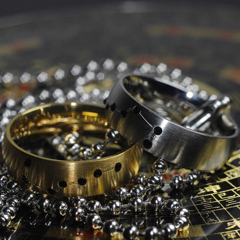 Chinese Magic Ring Taoist Triones Bagua Spinner Ring Amulet Feng Shui Talisman 07FC0E-D4 - KOEEK