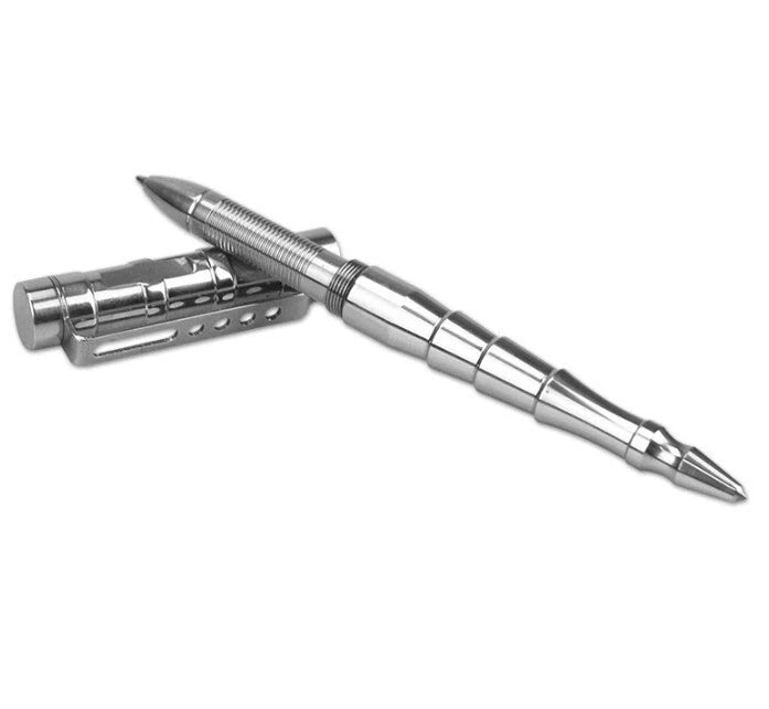 Hot Practical Stainless Steel Ball Pen Signature Tactical Pens G2 Refills EDC 07FC0E-D4 - KOEEK
