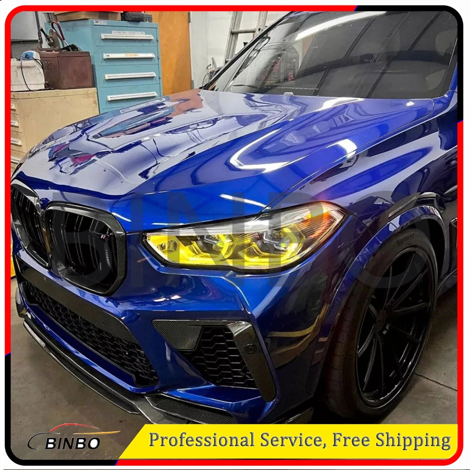 For BMW X5 X5M X6 X6M 2019-2022 CSL Yellow Daytime Running Light LED boards 07FC0E-D4 - KOEEK