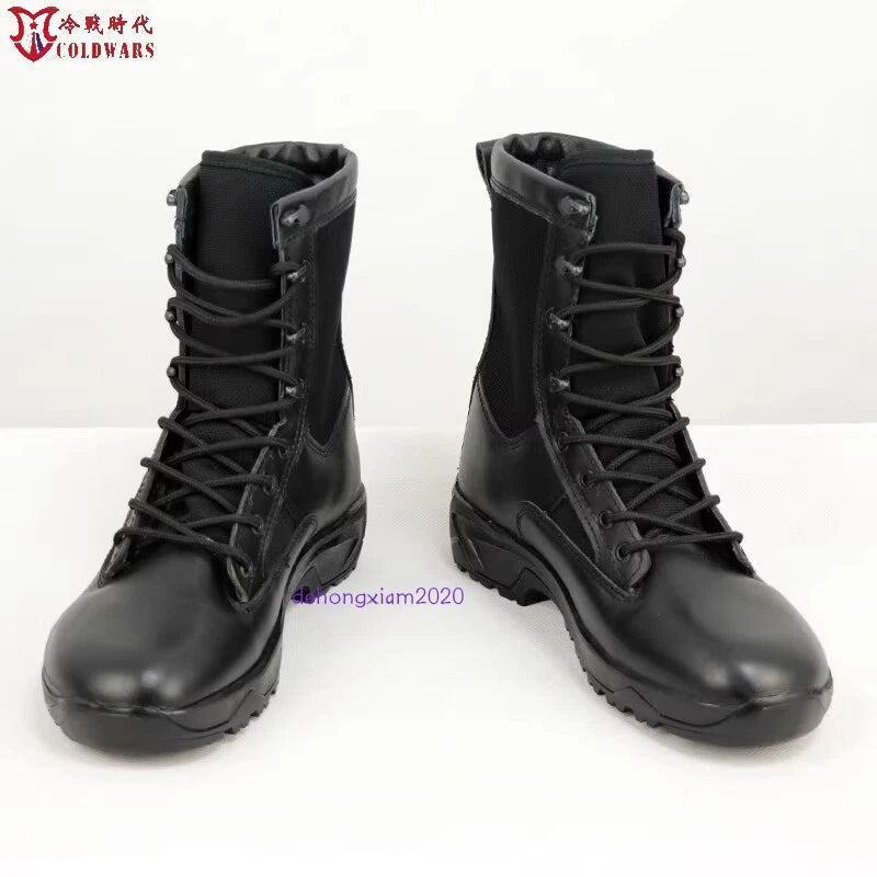Russian Army   VKBO2.0 Black Combat Boots Leather Tactical Boots Gift 07FC0E-D4 - KOEEK