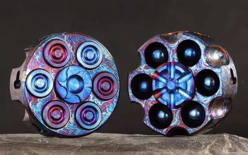 Titanium Hand Twisting Spinning Top Gyroscope  EDC Fidget Bearing Spinner Toys 07FC0E-D4 - KOEEK