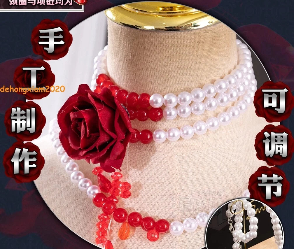 Identity V Mary Bloody Queen Women Cosplay Costumes Girl White Dress Halloween 07FC0E-D4 - KOEEK