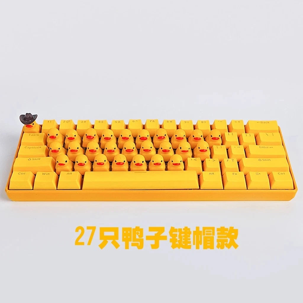 Cute Yellow Duck Mechanical Keyboard Press Crow USB Interface Keyboard Gifts 07FC0E-D4 - KOEEK