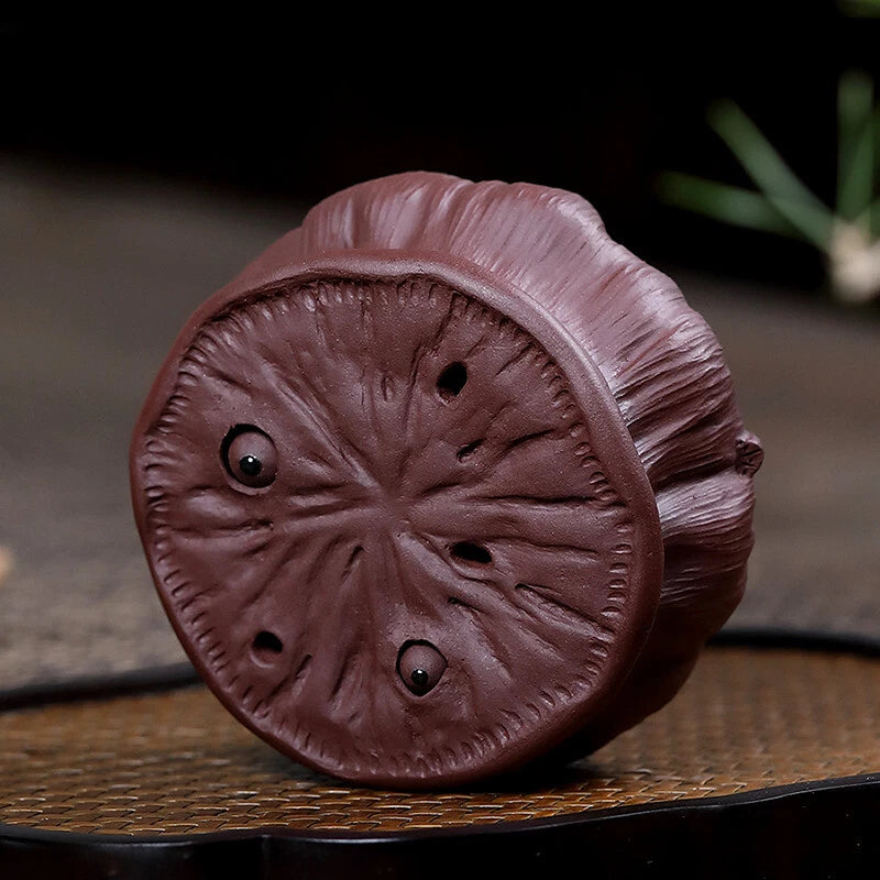 Purple Clay Tea Tray Tea Set Tea Set Decorated Purple Clay Lotus Heart Set 07FC0E-D4 - KOEEK