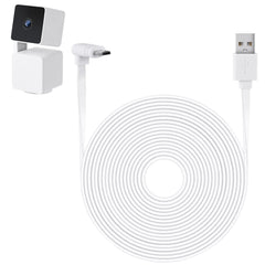 new 30FT Power Cable Compatible with WYZE Cam Pan V3, 90 Degree L-Shaped Flat... 07FC0E-D4 - KOEEK