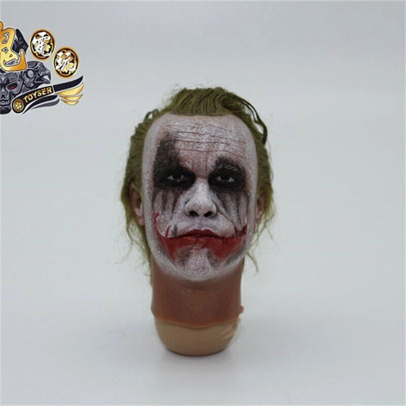 1/6 Black Toys Robber Joker Head Carving Painted Sculpture Figure with Hair Toy BLACK_TOYS - KOEEK