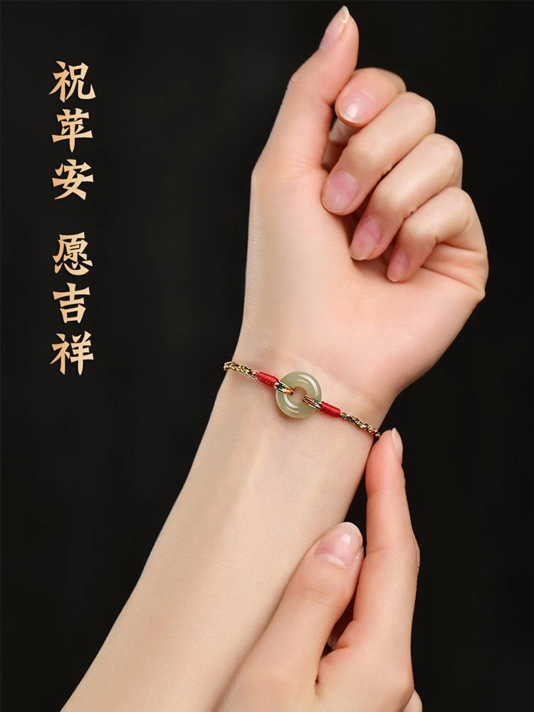 Dragon Boat Festival Five Color Red Cord Bracelet Handmade Peace Charm Woven 07FC0E-D4 - KOEEK