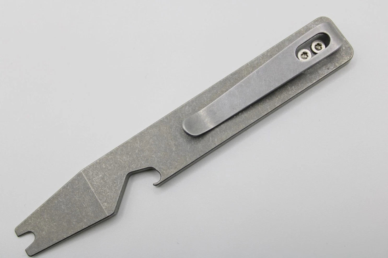 Minimalist TC4 Titanium alloy Pry Bar - with Bottle Opener Multi Tool Back clip 07FC0E-D4 - KOEEK