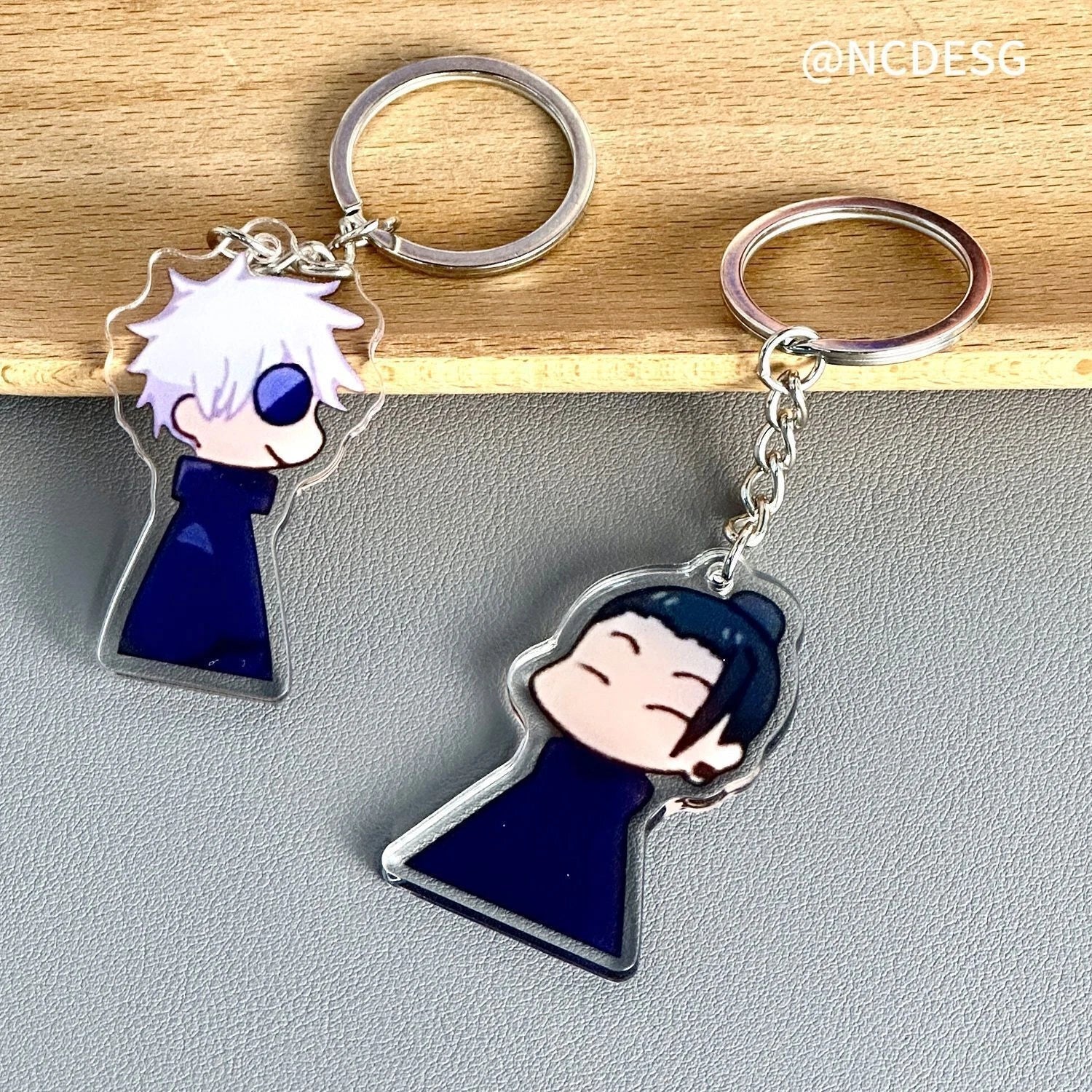 Jujutsu Kaisen Satoru Gojo Geto Suguru Keychain Key Anime Pendant Keyring Gift 07FC0E-D4 - KOEEK