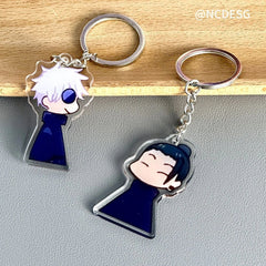 Jujutsu Kaisen Satoru Gojo Geto Suguru Keychain Key Anime Pendant Keyring Gift 07FC0E-D4 - KOEEK