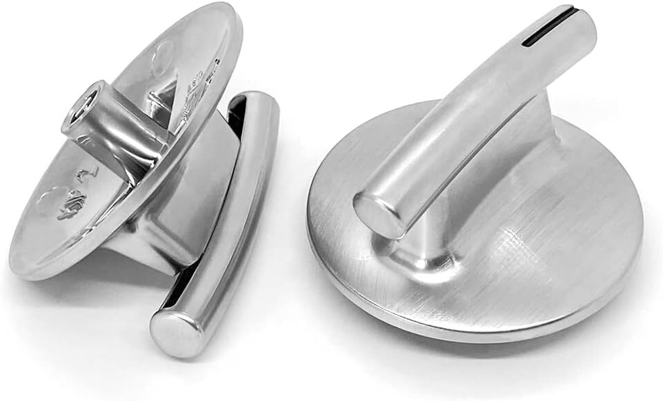 new 4Pcs 74010839 Surface Burner Knob Replacement Parts for Maytag Silver 07FC0E-D4 - KOEEK
