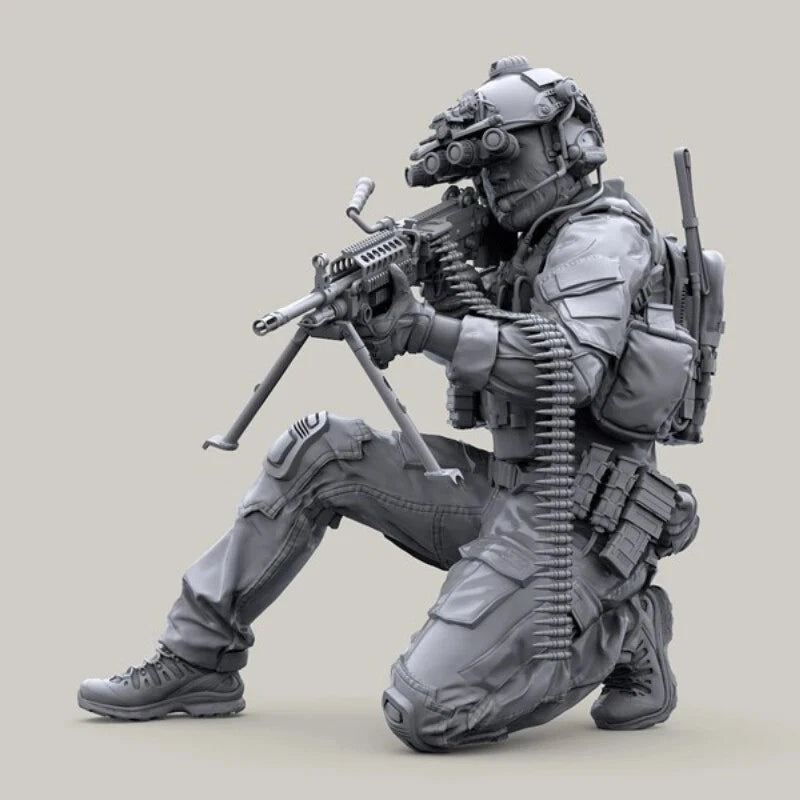1/35 Resin Figure Model Kit US Special Forces In Action Unassembled Unpainted 07FC0E-D4 - KOEEK