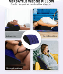 new Portable Wedge Pillow Inflatable Cushion - Body Positioners for Legs and Blue 07FC0E-D4 - KOEEK