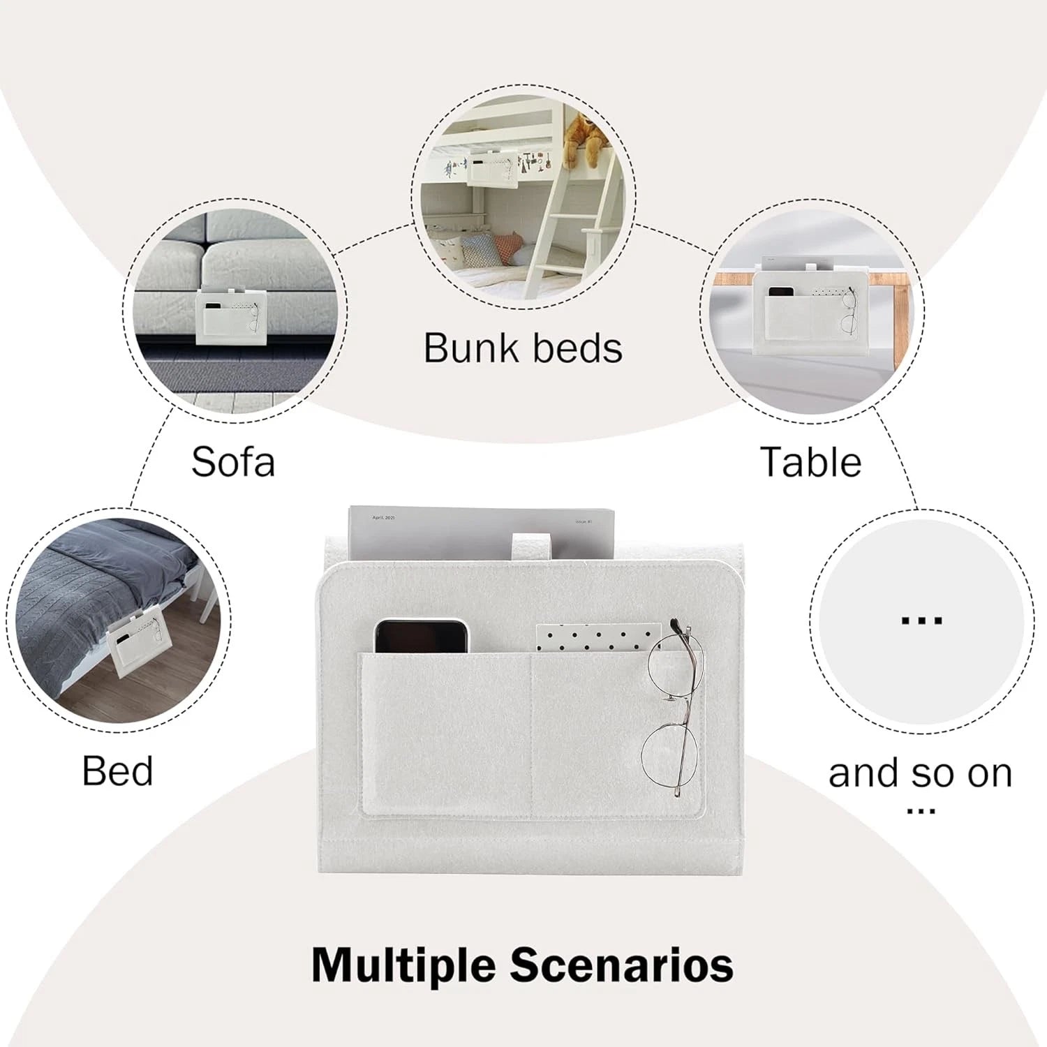 Bedside storage trolley, bedside storage cart, dormitory bedside storage box 07FC0E-D4 - KOEEK