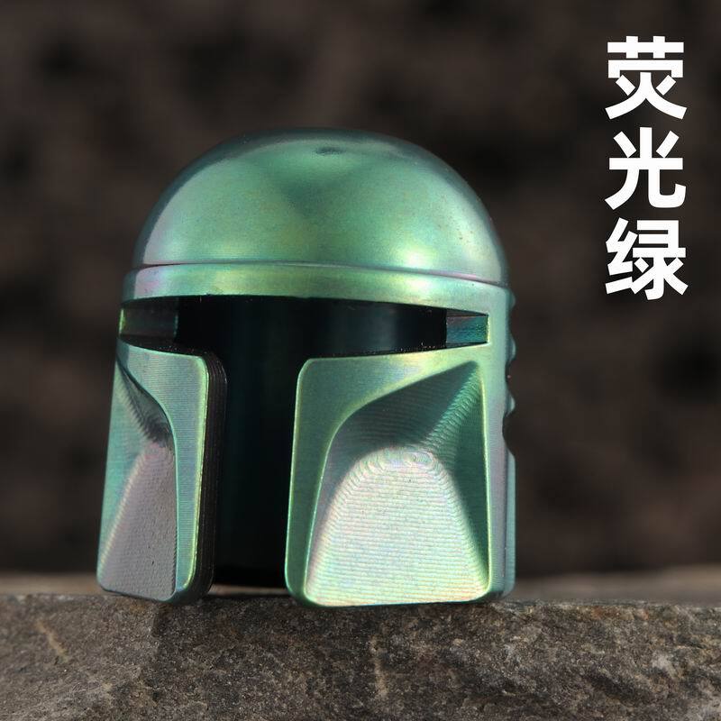Titan Alloy Paracord Bead Knife Pendant EDC DIY Accessories Mandalorian Helmet 07FC0E-D4 - KOEEK