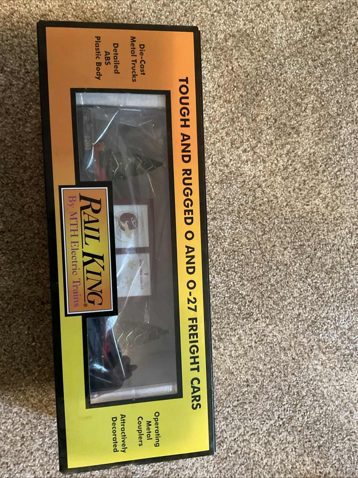 MTH 30-76775 Flat Car With Lighted Christmas Trees Blue MTH - KOEEK