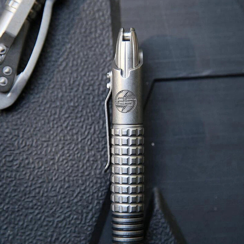 Titanium Alloy Pen Outdoor Portable EDC Tool Signature Pen Technology Siphon Pen 07FC0E-D4 - KOEEK