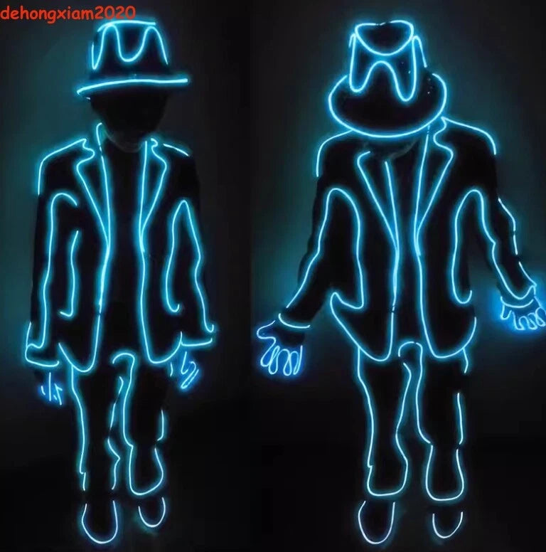 LED Robot Clothing Halloween Party Luminous Dancing Stage Performances Show Prop 07FC0E-D4 - KOEEK
