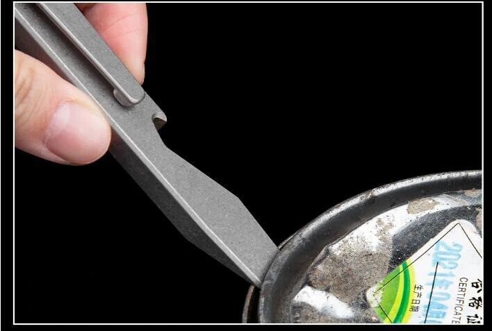 1PCS Titanium Pocket Tool Bottle Opener Pry Bar Crowbar EDC Outdoor Tool Gifts 07FC0E-D4 - KOEEK