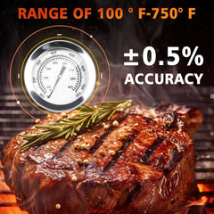 new Hisencn 2'' 2'' dia x 2.5'&apos; H, For Chargriller grill HISENCN - KOEEK