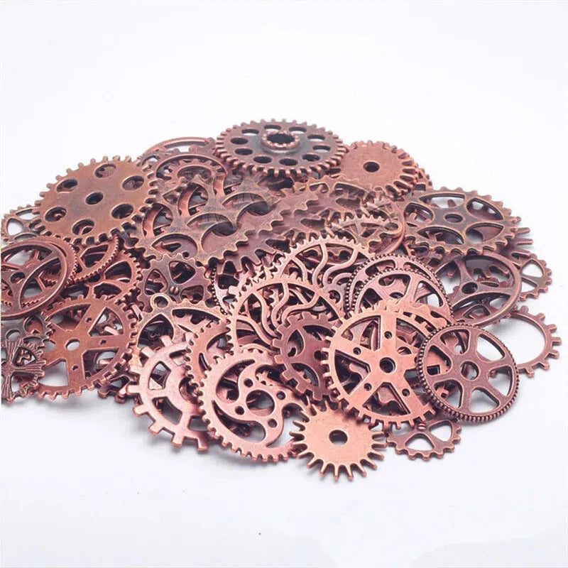 100g Clock Gears Clock Parts Gold Metal Gears Steampunk Gears Assorted Gears 07FC0E-D4 - KOEEK