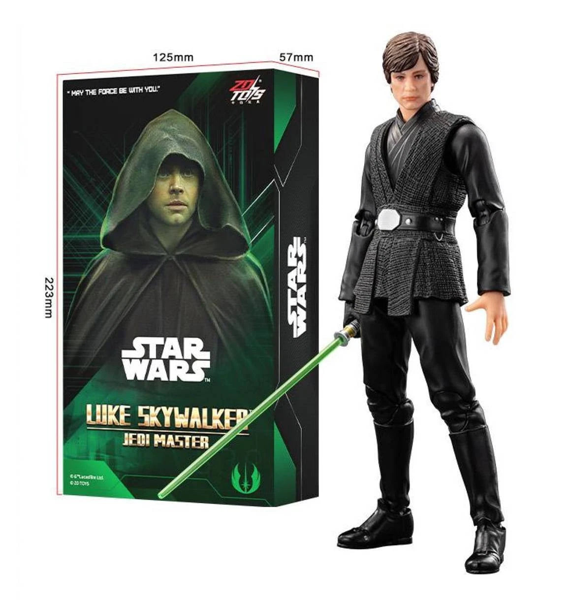 ZD Toys Star Wars Luke Skywalker Jedi Master 1/10 Scale 7" Action Figure ZD_TOYS - KOEEK