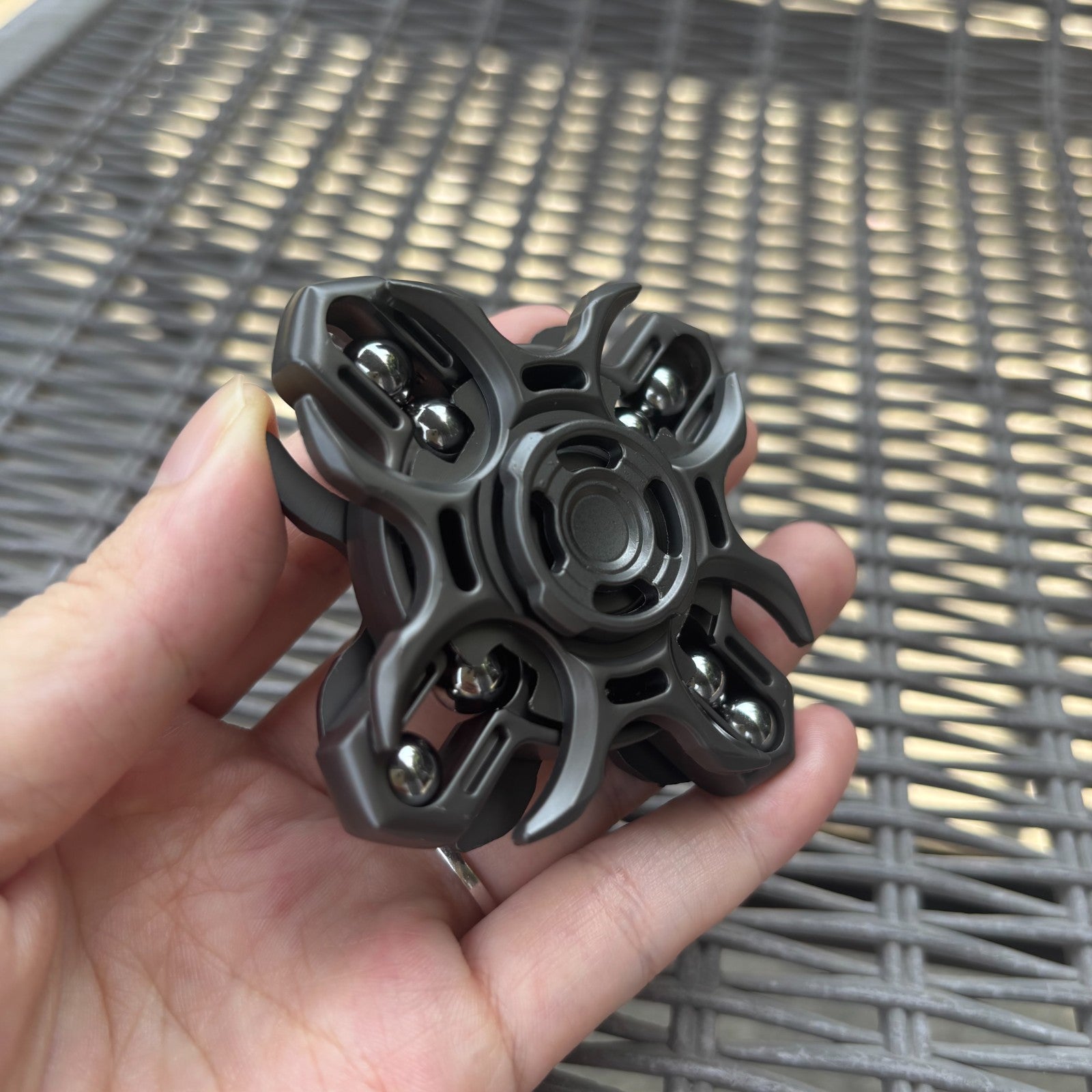 EDC Hand Spinner Fidget Spinner Double-Sided Linkage Stress Relief Toys 07FC0E-D4 - KOEEK