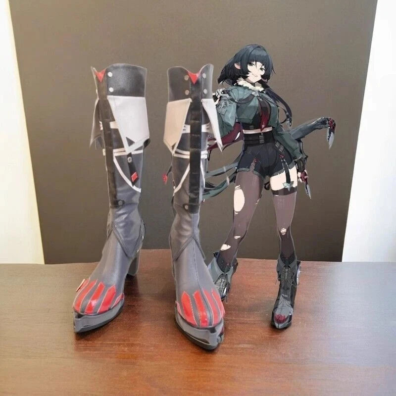 Zenless Zone Zero Anime Jane Doe Women Cosplay Boot Shoes Prop Gift Halloween 07FC0E-D4 - KOEEK