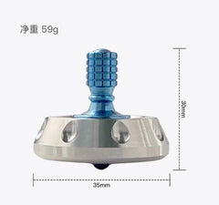 Titanium Stainless Steel Spinning Top Finger Spinner Ceramic Bead Fidget EDC Toy 07FC0E-D4 - KOEEK