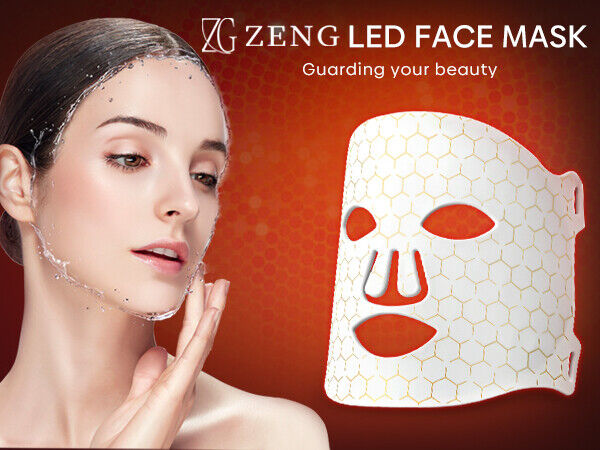 ny 7Color LED Phototherapy Beauty Face Mask Skin Rejuvenation Anti Wrinkle Silikon