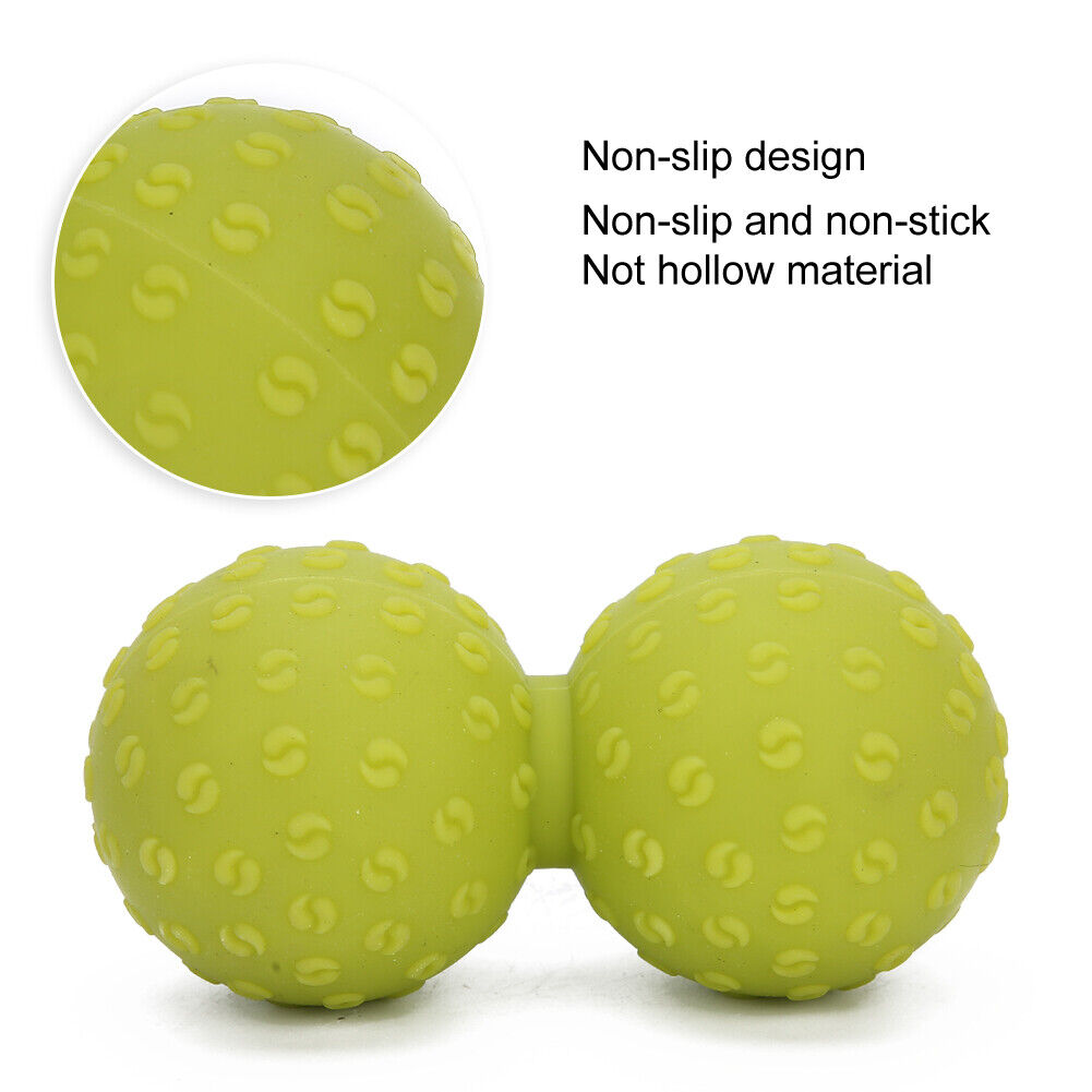 new Double Massage Ball Back Shoulder Release Deep Tissue Massage Ball(Green ) HGF koeek - KOEEK