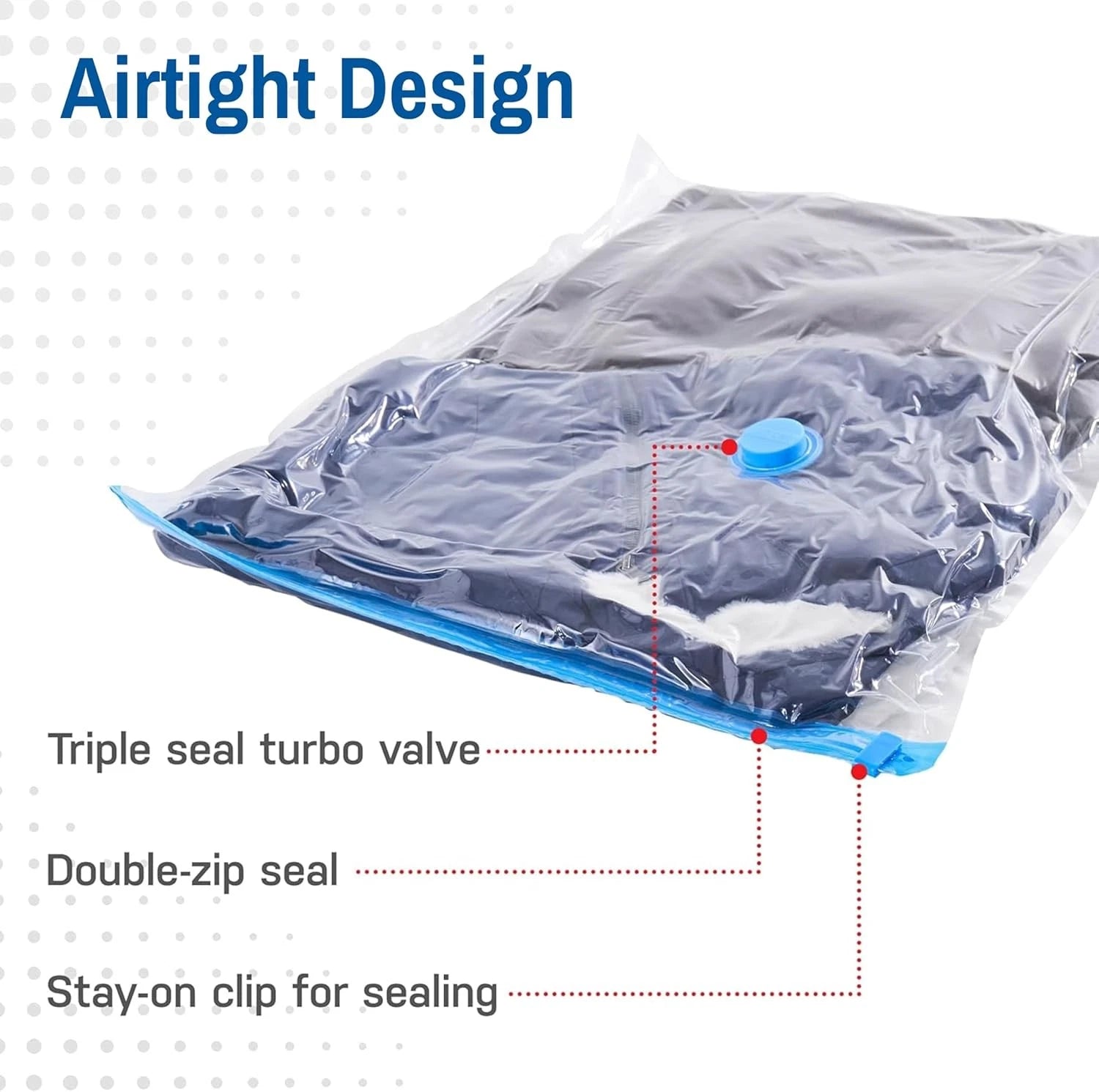 20-piece multifunctional vacuum storage bag, suitable for quilts and blankets 07FC0E-D4 - KOEEK