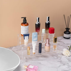 new Acrylic Risers Display Stands, 3 Tier Perfume 1PACK Large 11.8IN, Clear 07FC0E-D4 - KOEEK
