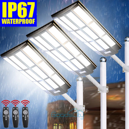 new Outdoor Solar Street Light Motion Sensor Lamp Commercial Dusk To Dawn Road Lamp