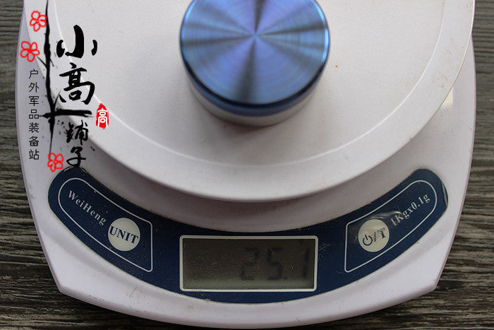 Titanium Round Waterproof Mini Pill Box Case Travel Medicine Container EDC Box 07FC0E-D4 - KOEEK