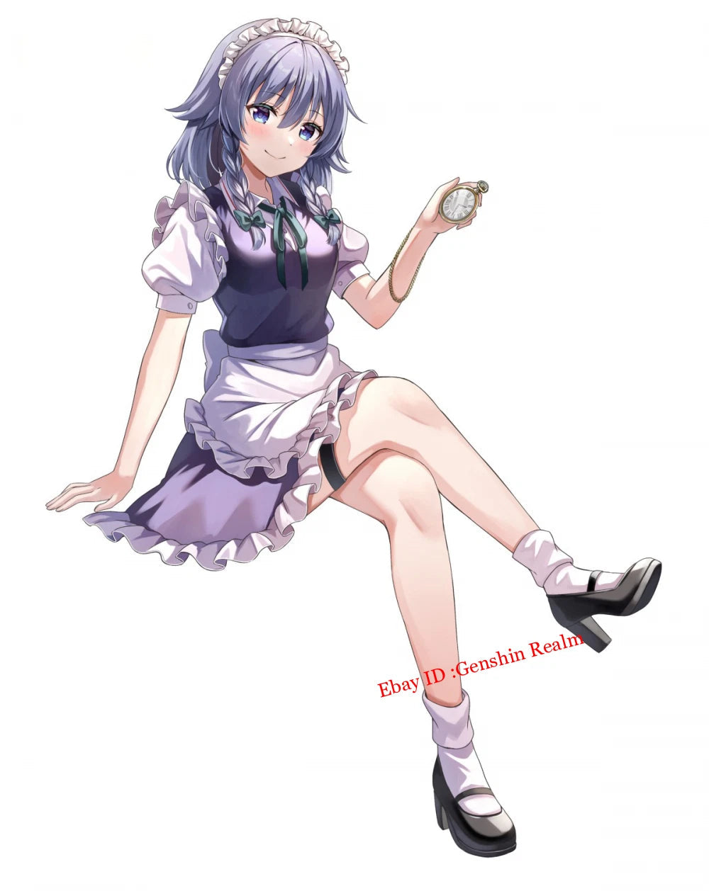 Anime Touhou Project Izayoi Sakuya Pvc Figure Model Collection Decor Gift 07FC0E-D4 - KOEEK