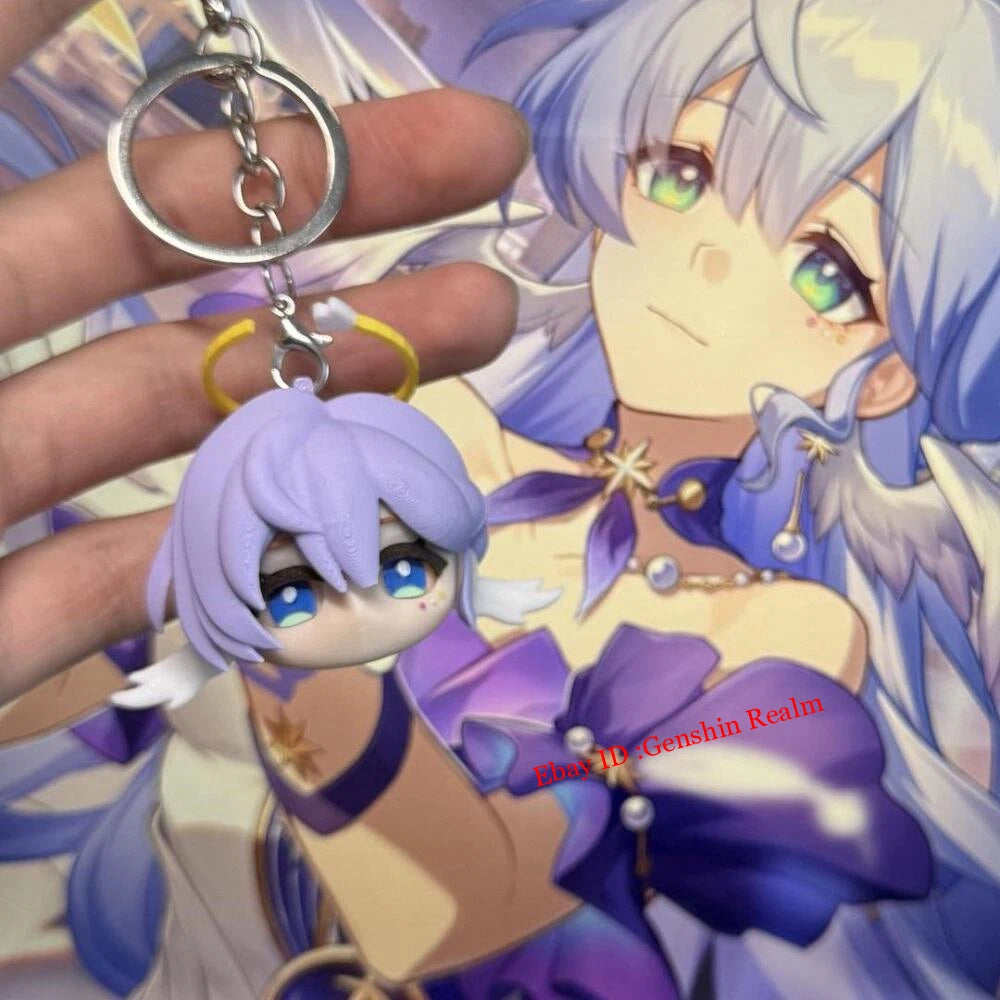 Anime Honkai: Star Rail Robin PVC Keychain Backpack Pendant Decor Gift 07FC0E-D4 - KOEEK