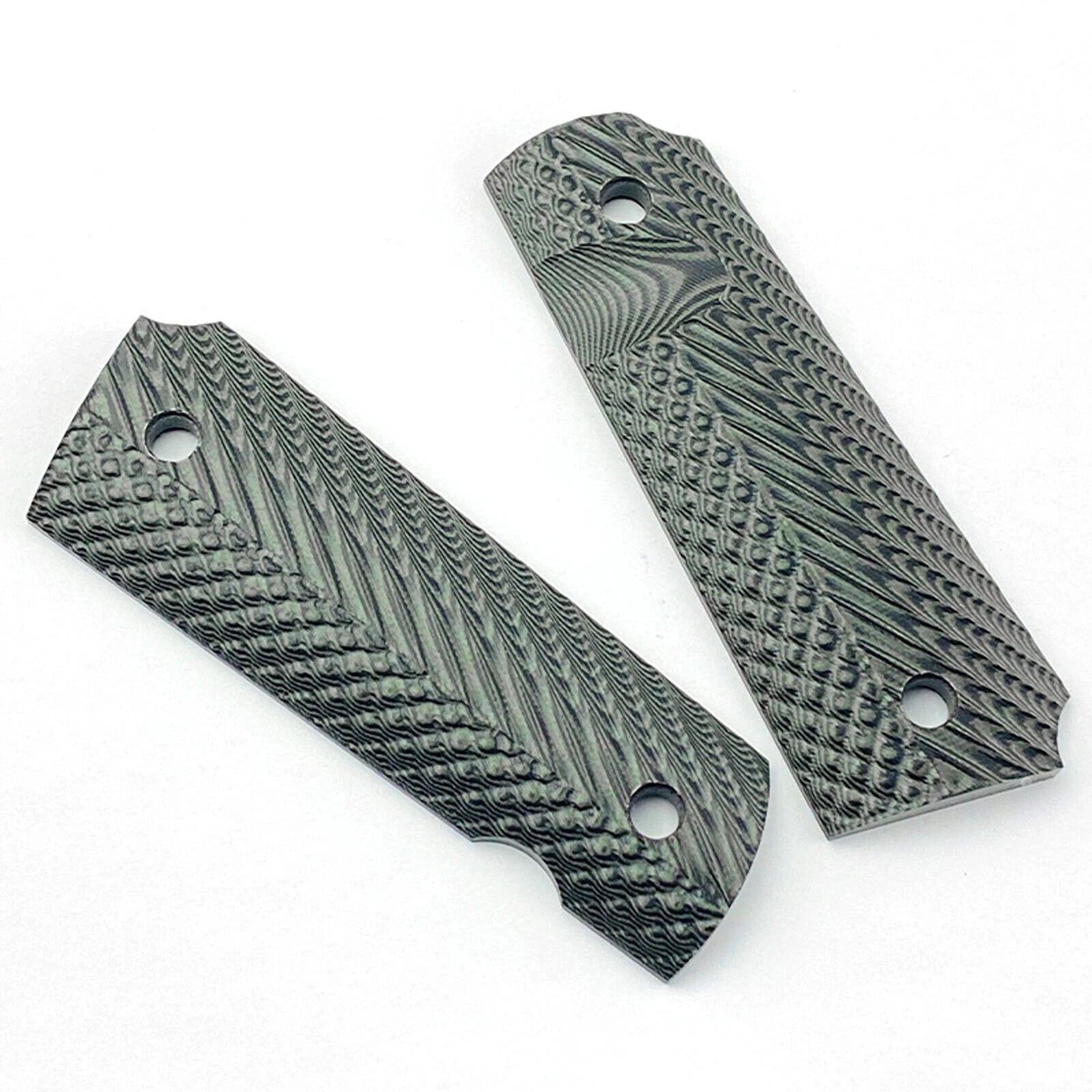 1 Pair G10 Knife Handle Patches Non-slip Textured Material For 1911 Models Grips 07FC0E-D4 - KOEEK