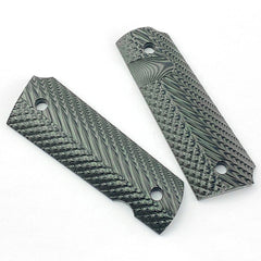 1 Pair G10 Knife Handle Patches Non-slip Textured Material For 1911 Models Grips 07FC0E-D4 - KOEEK