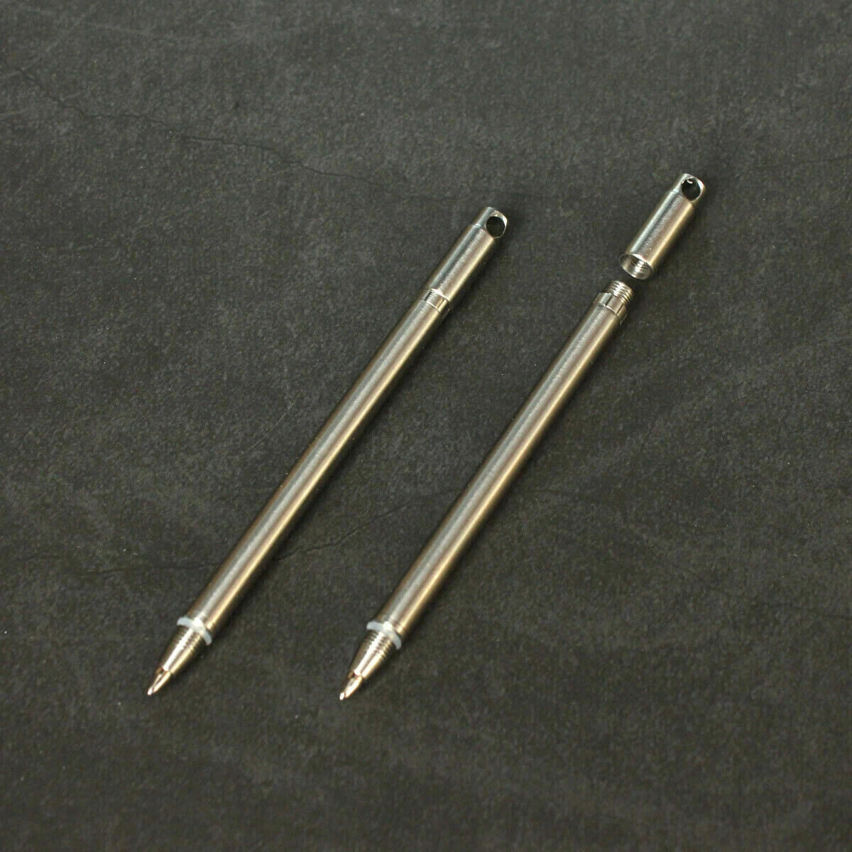 Titanium Mini Pen Key Chain Pendant Ball Pens Ballpoint Pen Outdoor Pocket EDC 07FC0E-D4 - KOEEK
