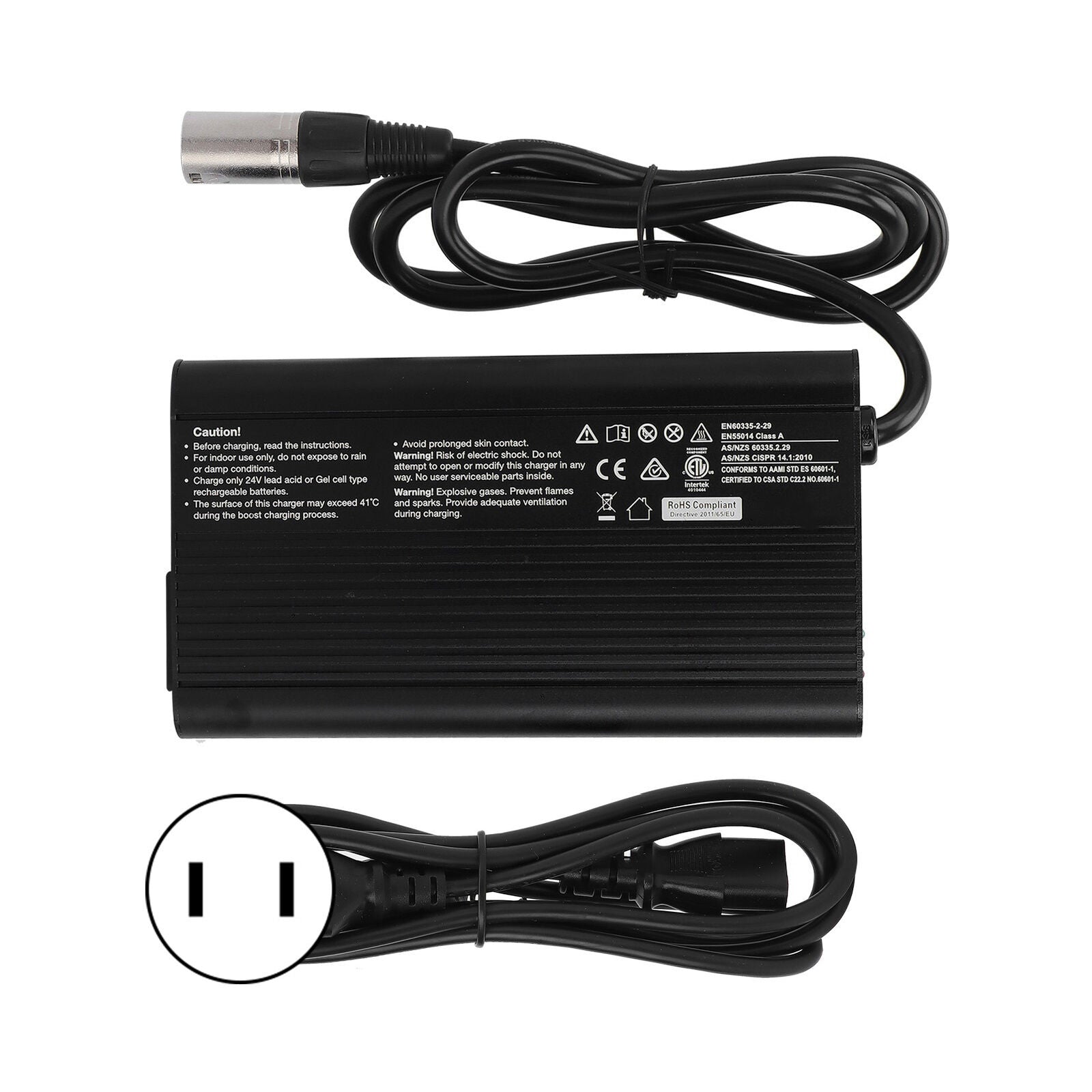 new 24V 8A Battery Charger For Electric Scooters Wheelchairs(US Plug ) HGF koeek - KOEEK