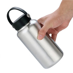 1050ML Stainless Steel Water Bottle Wide Mouth Single Wall with Leak Proof 07FC0E-D4 - KOEEK
