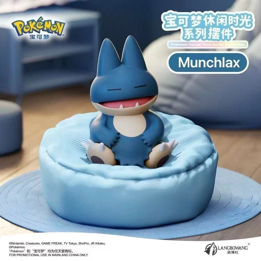 Pikachu Meowth Charmander Munchlax Slowpoke Rowlet Casual Time Collection 07FC0E-D4 - KOEEK