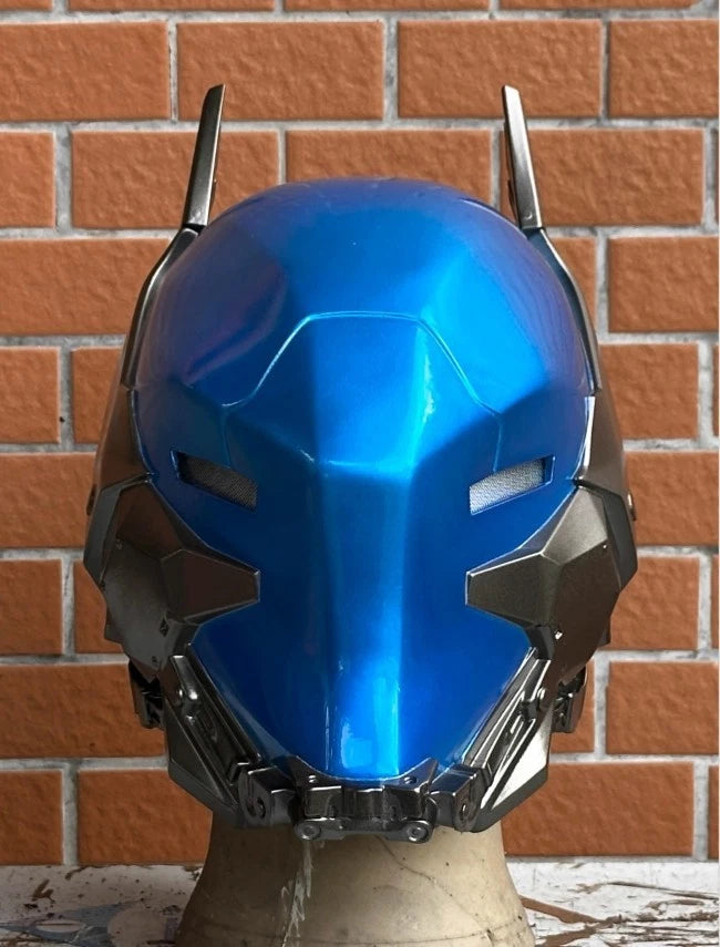 Batman Red Hood Arkham Knight Jason Halloween Cosplay Helmet FRP Mask LED Eyes 07FC0E-D4 - KOEEK