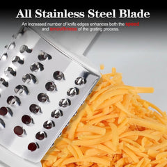 Rotating cheese grater, hand-cranked, kitchen shredder, quick cut 07FC0E-D4 - KOEEK
